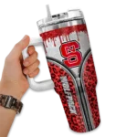 custom nc state wolfpack leopard zipper red curved tumbler best selling.webp