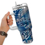custom nevada wolf pack abstract paths blue curved tumbler best selling.webp