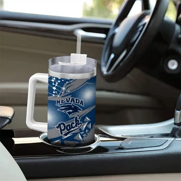 custom nevada wolf pack abstract paths blue curved tumbler trendy.webp
