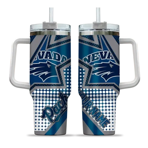 custom nevada wolf pack arrow burst blue curved tumbler best selling.webp
