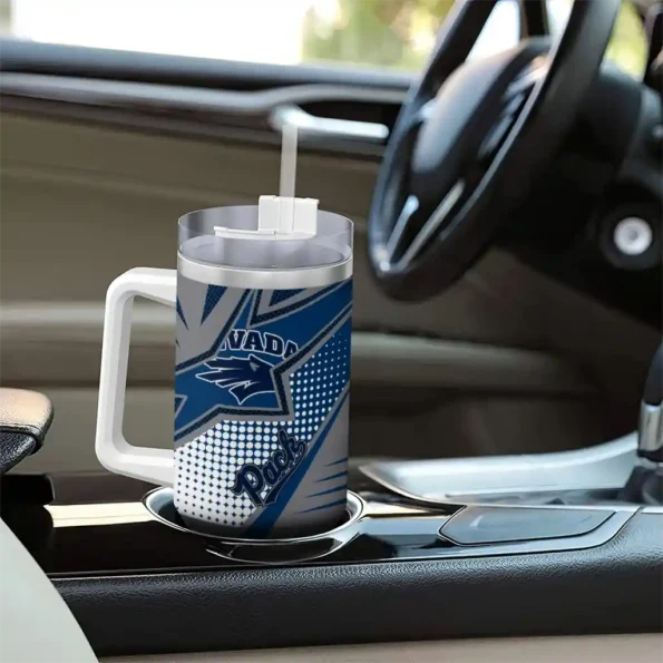 custom nevada wolf pack arrow burst blue curved tumbler trendy.webp