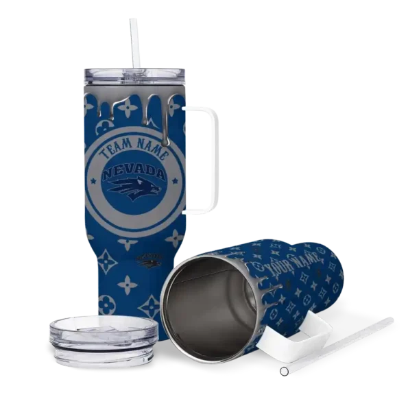 custom nevada wolf pack bullseye drips blue curved tumbler high quality.webp