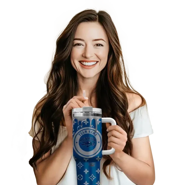 custom nevada wolf pack bullseye drips blue curved tumbler premium grade.webp