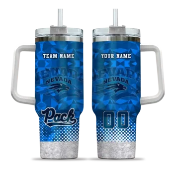 custom nevada wolf pack geometric prism blue curved tumbler best selling.webp