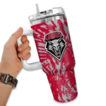 custom new mexico lobos burst swirl red curved tumbler best selling.webp