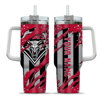 custom new mexico lobos claw cut red black curved tumbler best selling.webp