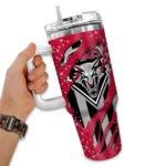 custom new mexico lobos claw cut red black curved tumbler best selling.webp
