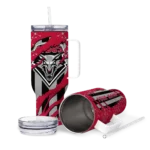custom new mexico lobos claw cut red black curved tumbler best selling.webp