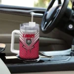 custom new mexico lobos hex texture red curved tumbler best selling.webp