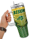 custom-north-dakota-state-bison-hex-texture-green-curved-tumbler-best-selling.webp
