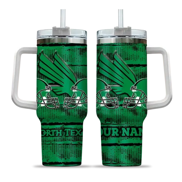 custom north texas mean green honey streaks green curved tumbler best selling