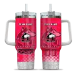 custom northern illinois huskies geometric prism red curved tumbler best selling.webp