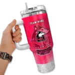 custom northern illinois huskies geometric prism red curved tumbler best selling.webp