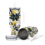 custom notre dame fighting irish camo mashup navy white curved tumbler best selling.webp