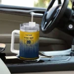 custom notre dame fighting irish gradient dots navy curved tumbler best selling.webp