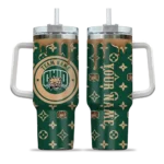 custom ohio bobcats bullseye drips green curved tumbler best selling.webp