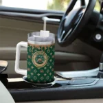 custom ohio bobcats bullseye drips green curved tumbler best selling.webp