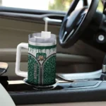 custom ohio bobcats leopard zipper green curved tumbler best selling.webp