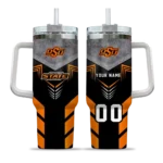 custom oklahoma state cowboys arrow armor orange black curved tumbler best selling.webp