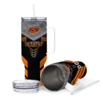 custom oklahoma state cowboys arrow armor orange black curved tumbler best selling.webp