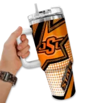 custom oklahoma state cowboys arrow burst orange curved tumbler best selling.webp