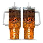 custom oklahoma state cowboys chevron stripe orange curved tumbler best selling.webp