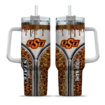 custom oklahoma state cowboys leopard zipper orange curved tumbler best selling.webp