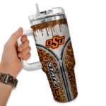 custom oklahoma state cowboys leopard zipper orange curved tumbler best selling.webp