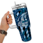 custom old dominion monarchs claw cut blue black curved tumbler best selling.webp