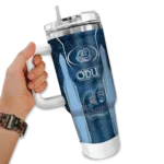 custom old dominion monarchs hexagon armor blue curved tumbler best selling.webp