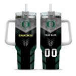 custom oregon ducks arrow armor green black curved tumbler best selling.webp