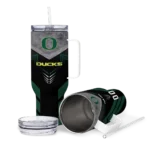 custom oregon ducks arrow armor green black curved tumbler best selling.webp
