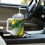 custom oregon ducks arrow burst green curved tumbler best selling.webp