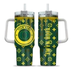 custom oregon ducks bullseye drips green curved tumbler best selling.webp