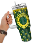 custom oregon ducks bullseye drips green curved tumbler best selling.webp