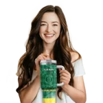 custom oregon ducks geometric prism green curved tumbler best selling.webp