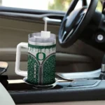 custom oregon ducks leopard zipper green curved tumbler best selling.webp