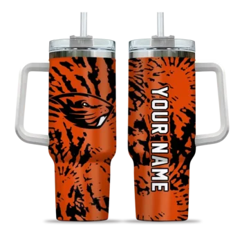 custom oregon state beavers burst swirl orange curved tumbler best selling.webp