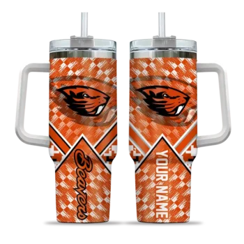 custom oregon state beavers chevron angle orange curved tumbler best selling.webp