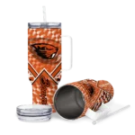 custom oregon state beavers chevron angle orange curved tumbler best selling.webp