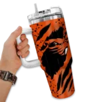 custom oregon state beavers claw cut orange black curved tumbler best selling.webp