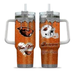 custom oregon state beavers heart helmet motif orange curved tumbler best selling.webp