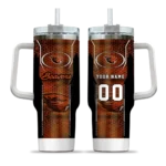 custom oregon state beavers hexagon armor orange curved tumbler best selling.webp