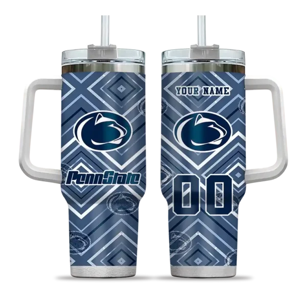 custom penn state nittany lions bold diamonds blue curved tumbler best selling.webp