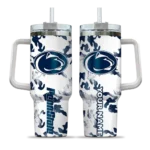 custom penn state nittany lions camo mashup blue white curved tumbler best selling.webp