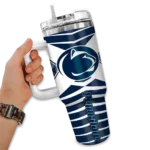 custom penn state nittany lions chevron layers blue curved tumbler best selling.webp