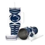 custom penn state nittany lions chevron layers blue curved tumbler best selling.webp