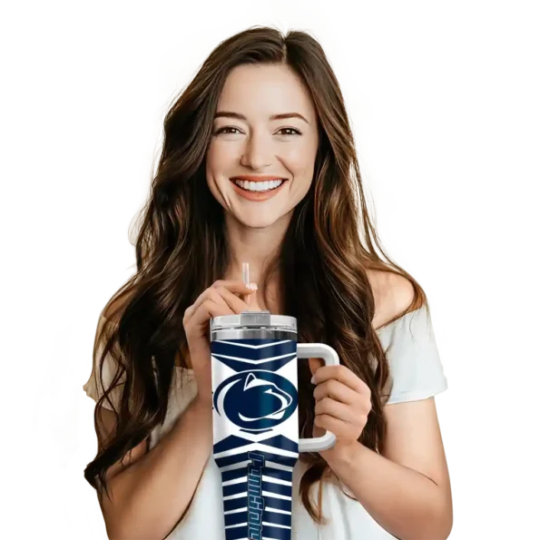 custom penn state nittany lions chevron layers blue curved tumbler premium grade.webp