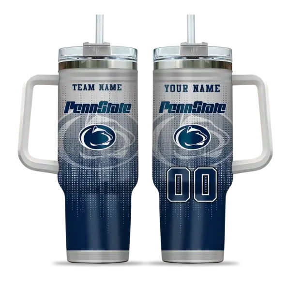 custom penn state nittany lions gradient dots blue curved tumbler best selling.webp