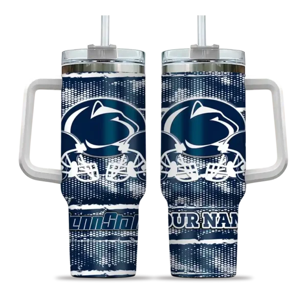 custom penn state nittany lions honey streaks blue curved tumbler best selling.webp